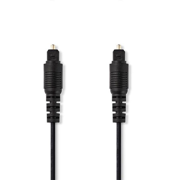 Nedis Optical Audio Cable TOS male - TOS male Μαύρο 1m (CAGT25000BK10) - Image 2